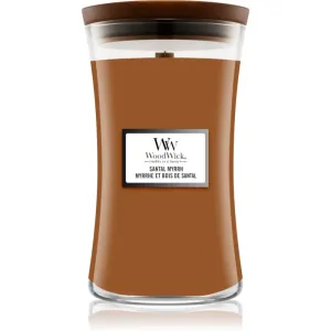 Woodwick Santal Myrrh bougie parfumée 610 g