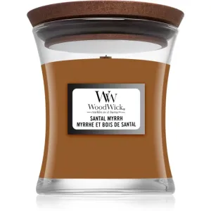 Woodwick Santal Myrrh bougie parfumée 85 g