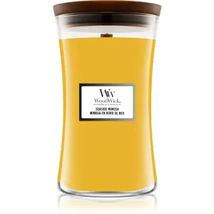 Woodwick Seaside Mimosa bougie parfumée avec mèche en bois 609,5 g