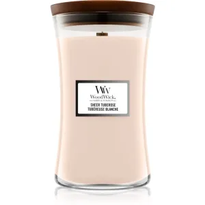 Woodwick Sheer Tuberose bougie parfumée 609 g