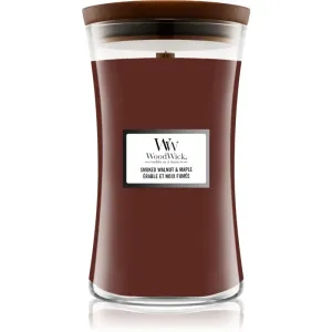 Woodwick Smoked Walnut & Maple bougie parfumée avec mèche en bois 610 g