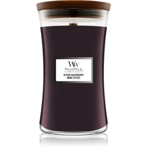 Woodwick Spiced Blackberry bougie parfumée avec mèche en bois 609,5 g