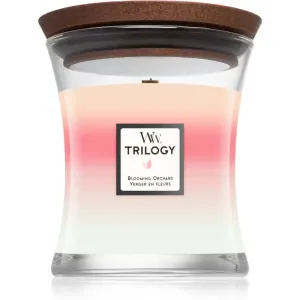 Woodwick Trilogy Blooming Orchard bougie parfumée 275 g