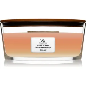 Woodwick Trilogy Island Getaway bougie parfumée avec mèche en bois (hearthwick) 453 g #430188