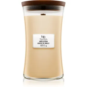 Woodwick Vanilla Bean bougie parfumée avec mèche en bois 609,5 g