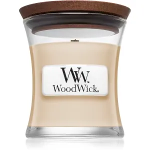 Woodwick Vanilla Bean bougie parfumée avec mèche en bois 85 g