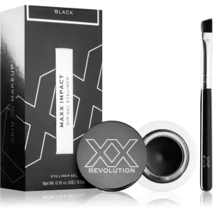 XX by Revolution MAXX IMPACT eyeliner gel avec pinceau teinte Black 3 g