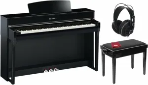 Yamaha CLP-745 PE SET Polished Ebony Piano numérique