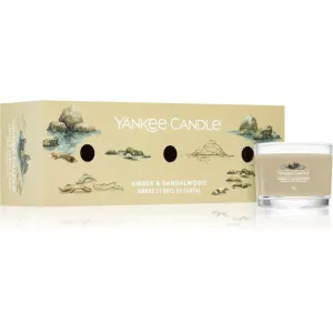 Yankee Candle Amber & Sandalwood coffret cadeau 3x37 g