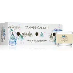 Yankee Candle Snow Globe Wonderland 3 Mini Votives Candles coffret de Noël I