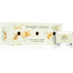Yankee Candle Soft Wool & Amber coffret cadeau 3x37 g