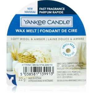 Yankee Candle Soft Wool & Amber tartelette en cire 22 g