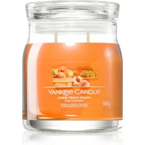 Yankee Candle Farm Fresh Peach bougie parfumée Signature 368 g