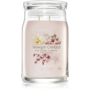 Yankee Candle Pink Cherry & Vanilla bougie parfumée Signature 567 g