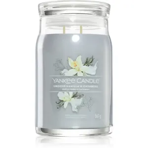 Yankee Candle Smoked Vanilla & Cashmere bougie parfumée Signature 567 g