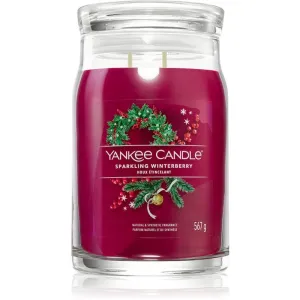 Yankee Candle Sparkling Winterberry bougie parfumée Signature 567 g