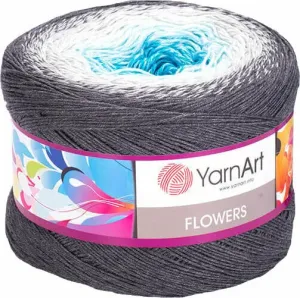 Yarn Art Flowers 251 Grey White Blue