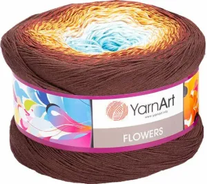 Yarn Art Flowers 296 Brown Blue