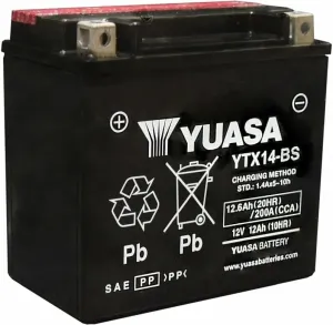 Yuasa Battery YTX14-BS Chargeur de moto batterie / Batterie #537825