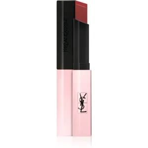 Yves Saint Laurent Rouge Pur Couture The Slim Glow Matte rouge à lèvres mat hydratant brillance teinte 205 Sercret Rosewood 2 g