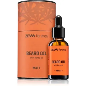 Zew For Men Beard Oil with Hemp Oil huile pour barbe à l'huile de chanvre Matt 30 ml