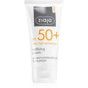 Ziaja Med Protecting UVA + UVB crème solaire matifiante visage SPF 50+ 50 ml #107443