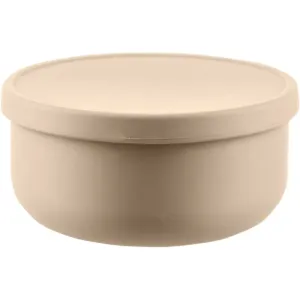 Zopa Silicone Bowl with Lid bol en silicone à couvercle Sand Beige 1 pcs