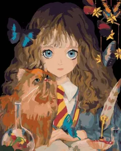 Zuty Peinture par numéros Hermione et Pattenrond