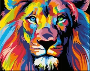 Zuty Peinture par numéros Lion #49020