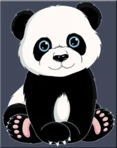 Zuty Peinture par numéros Panda